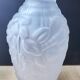 2 Art Deco vases in frosted glass
