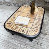 Capron “herbarium” oval coffee table