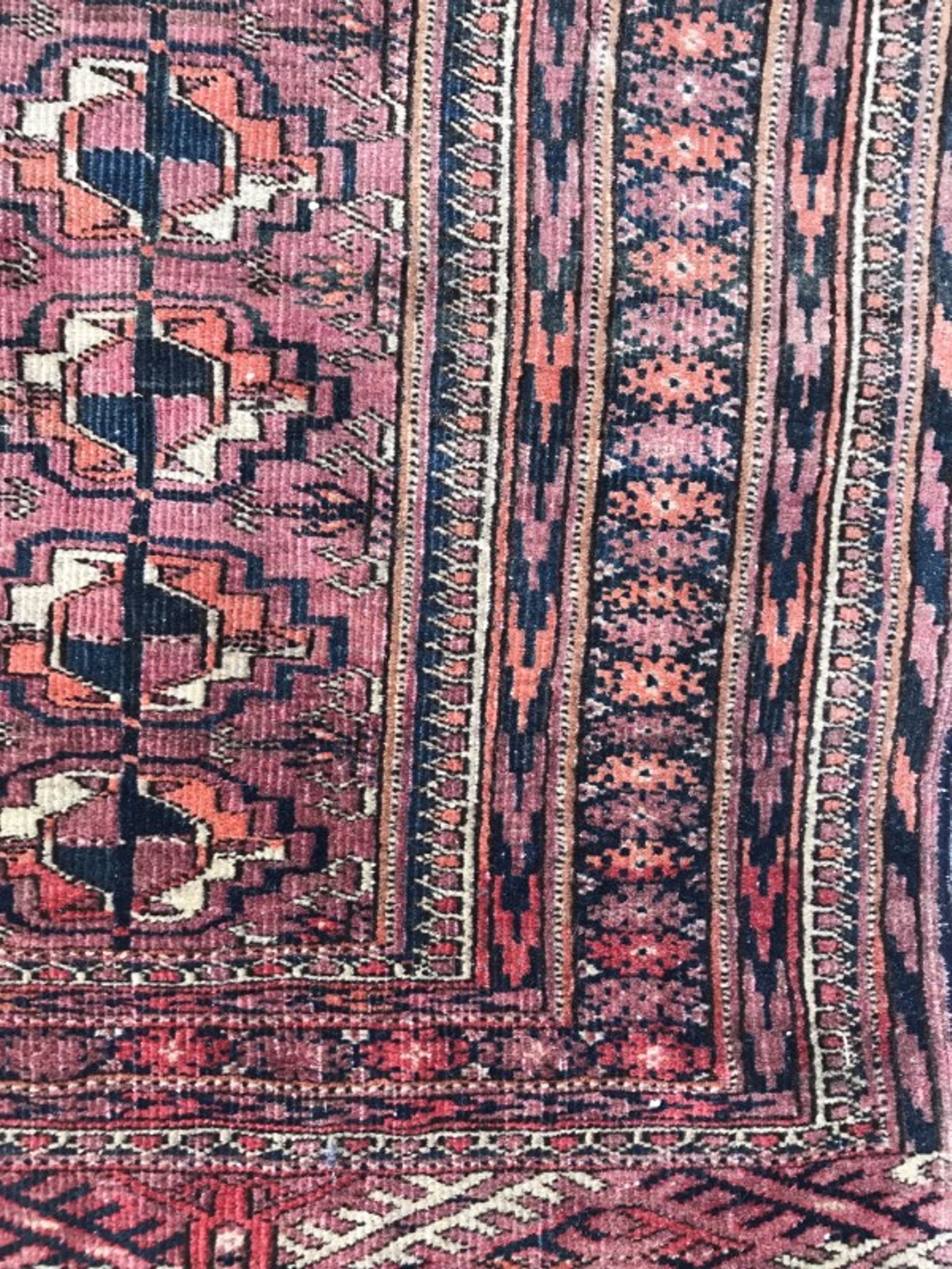 Tapis ancien Afghan Boukhara fait main 78X120 CM