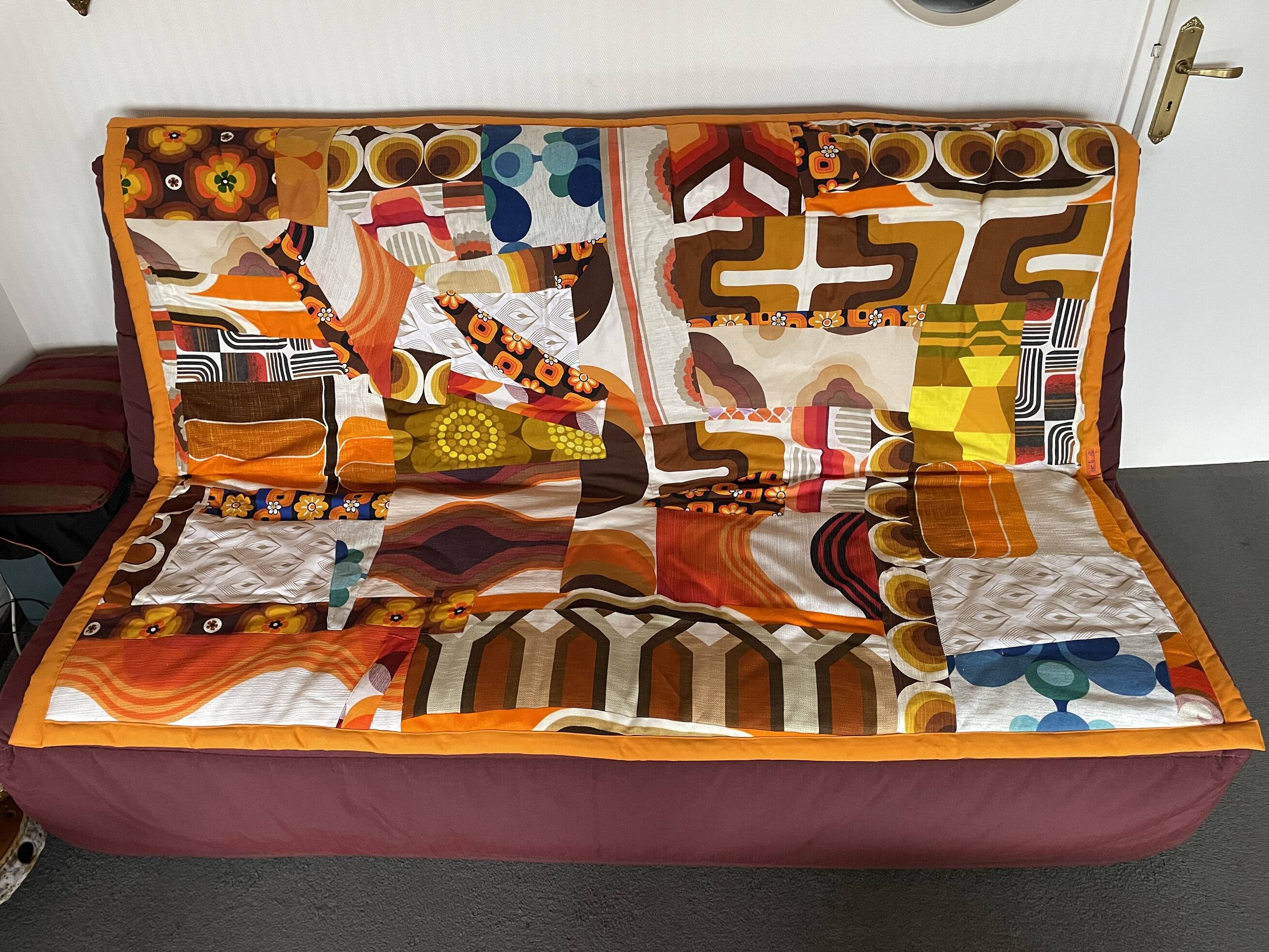 Couverture en patchwork vintage