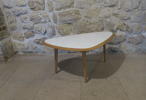 Table small white laque