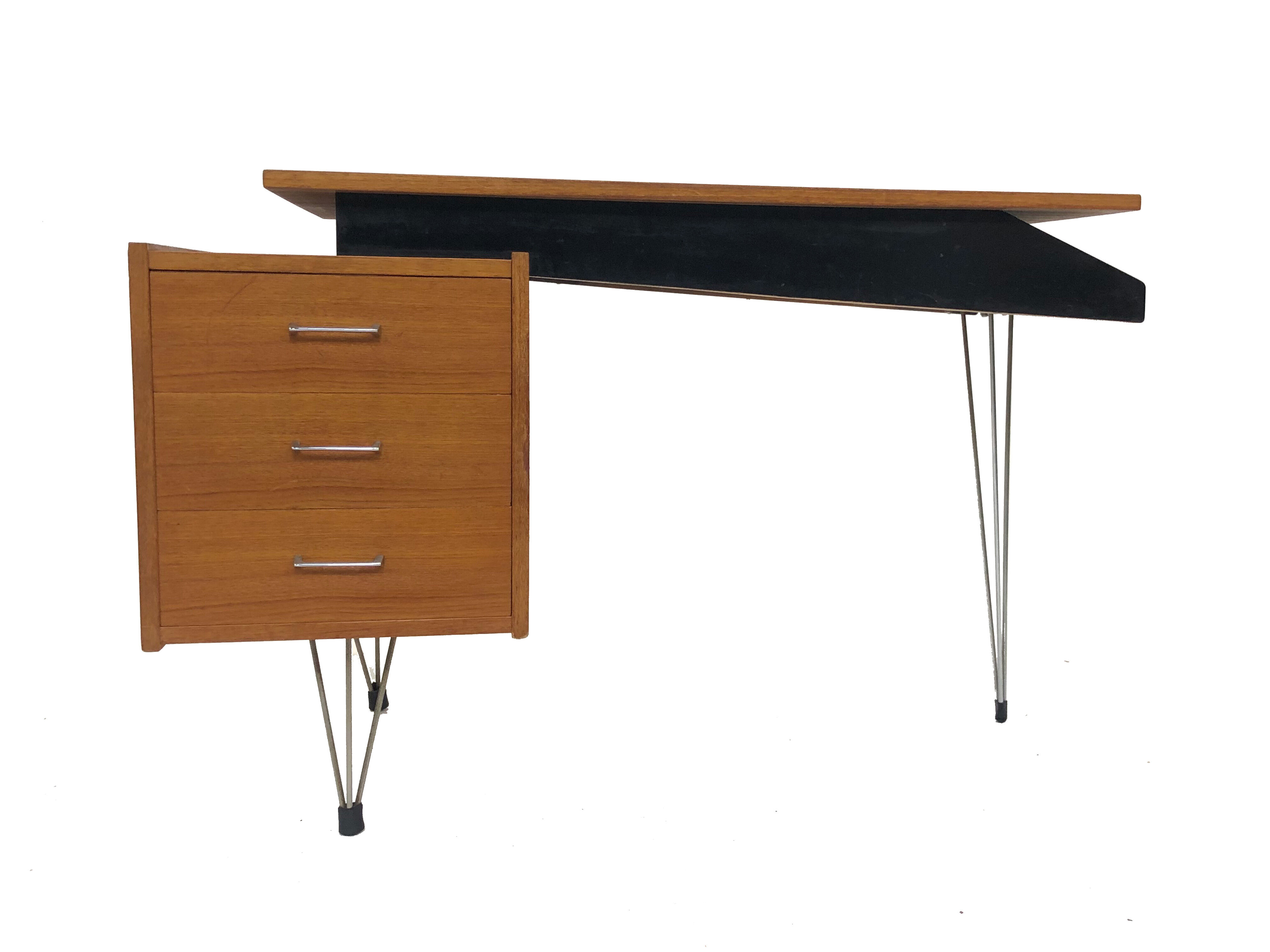 Designer Vintage Pastoe Cees Braakman desk of the 50s teak