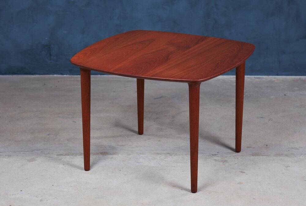 Mid-Century Danish Solid Teak Side Table, 1960s