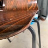 Set of 6 rosewood chairs Eromes