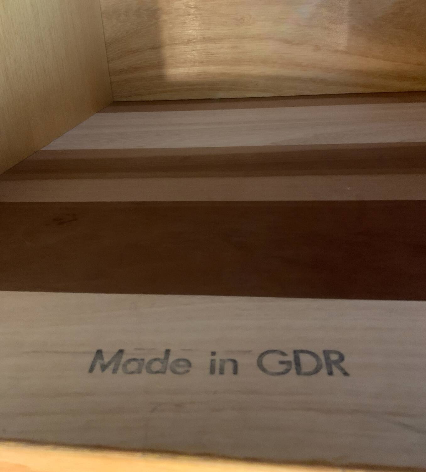 Scandinavian-style desk in light wood