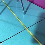 Formica table with extensions and 4 chairs 1950