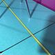 Formica table with extensions and 4 chairs 1950