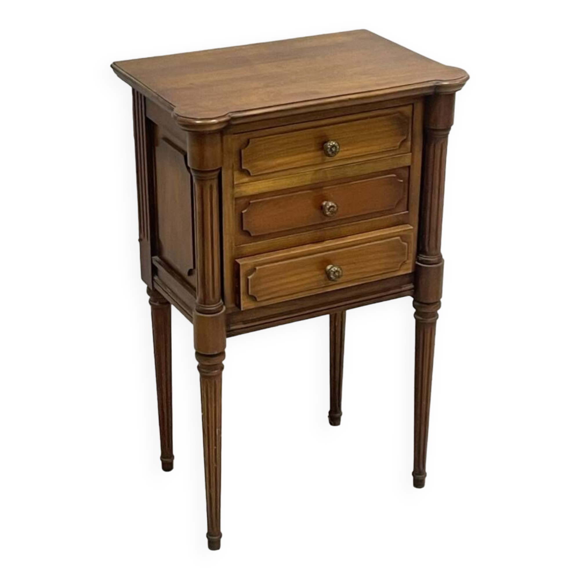 Natural wood bedside