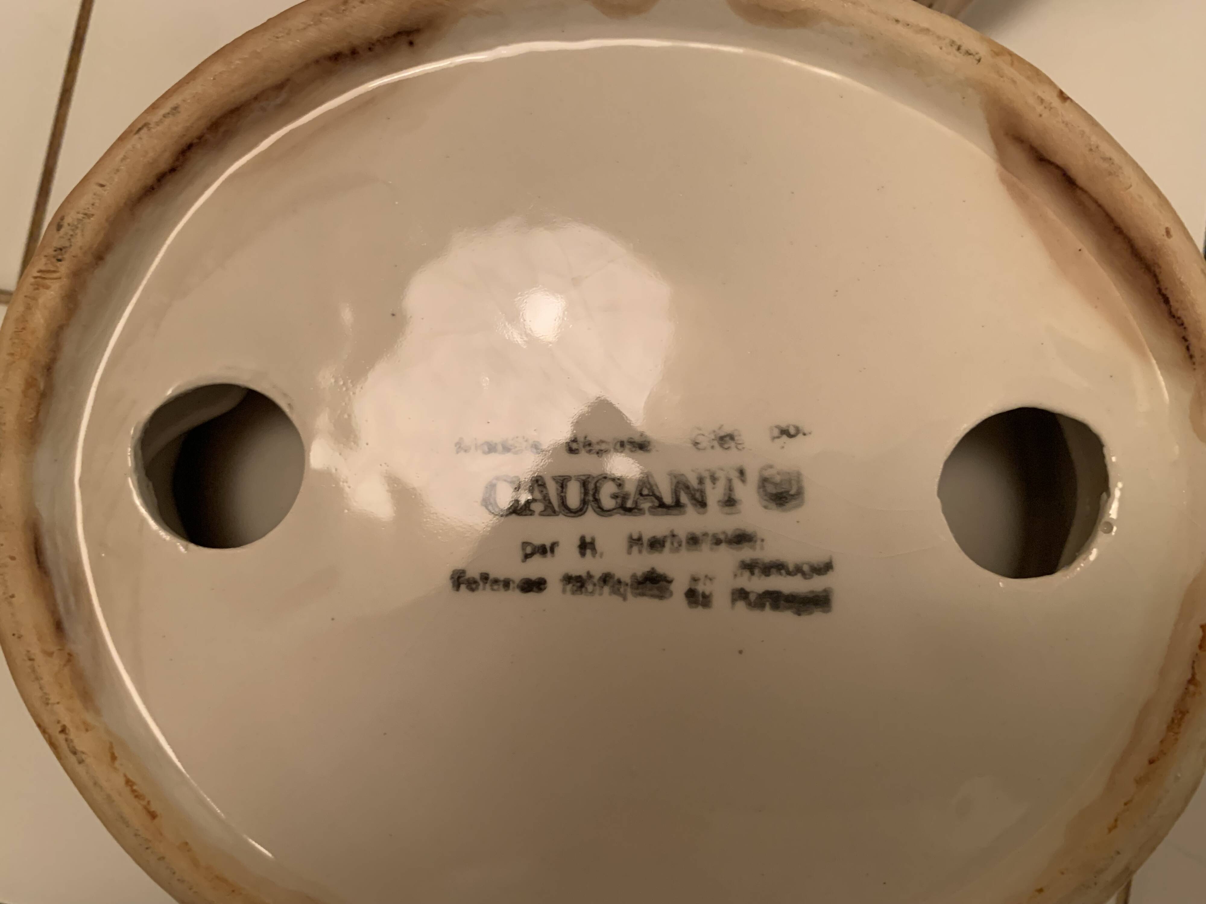 Vintage chicken terrine by Alphonse Muffa