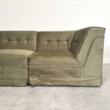 Large U shape modular sofa, 1970s