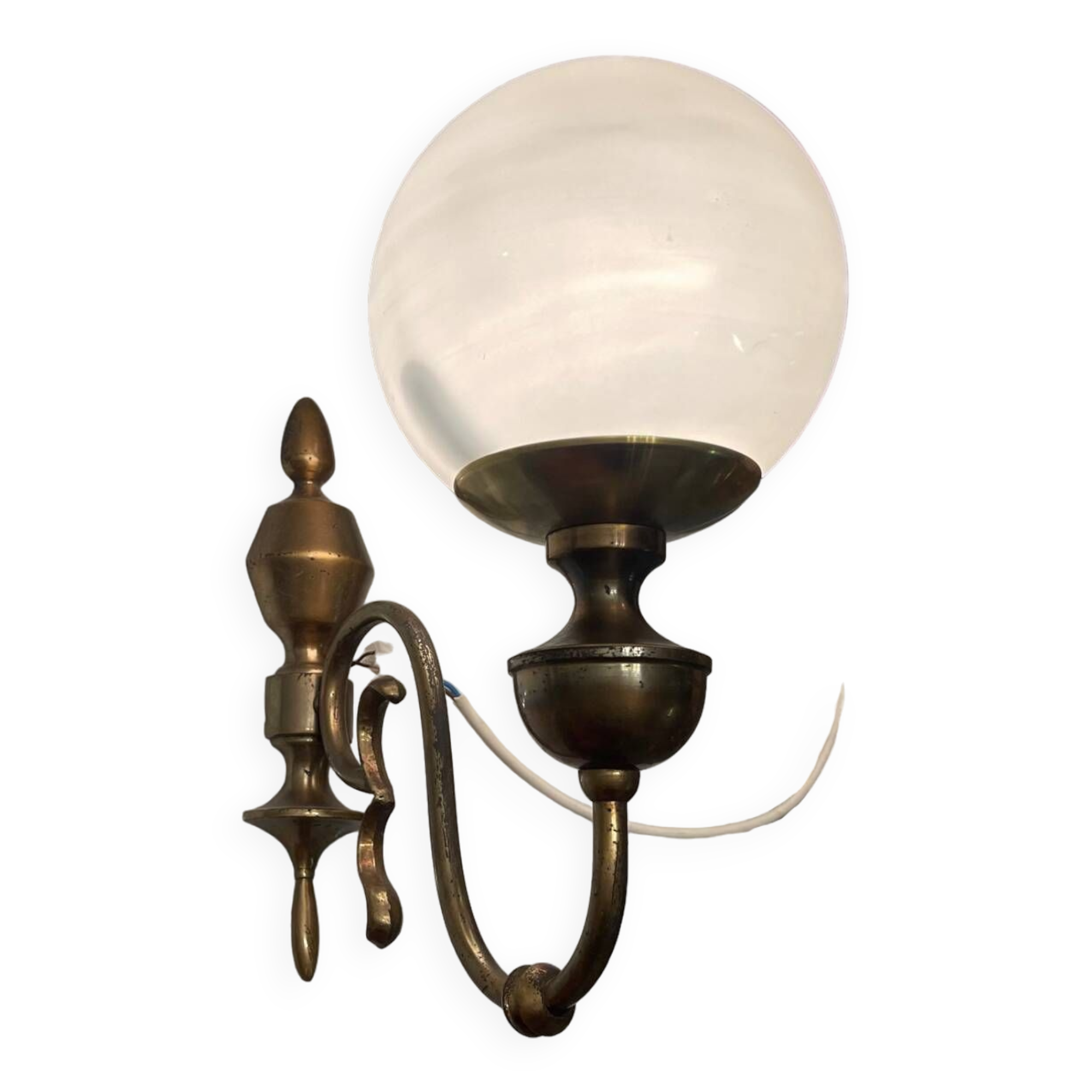 Bronze Glass Sconces Set of 2 1960’s