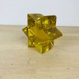 Bougeoir étoile verre de Lauscha vintage