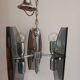 lustre pendentif design style Veca verre fumé 1960 6 feux