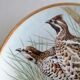 Porcelain plate Limoges collection birds Hazel Grouse