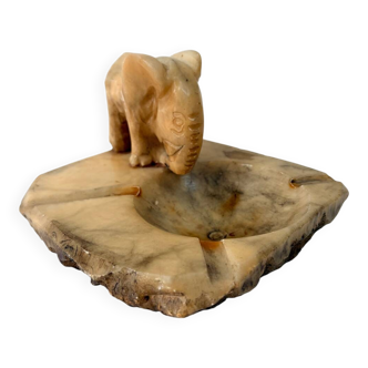 Ashtray / Elephant Dish in Alabaster