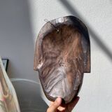 Masque en bois minimaliste oiseau