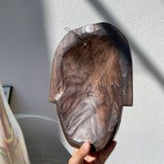 Minimalist wooden bird mask