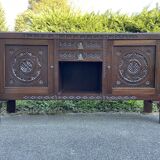 Enfilade buffet art deco brutalist furniture Morocco style dudouy