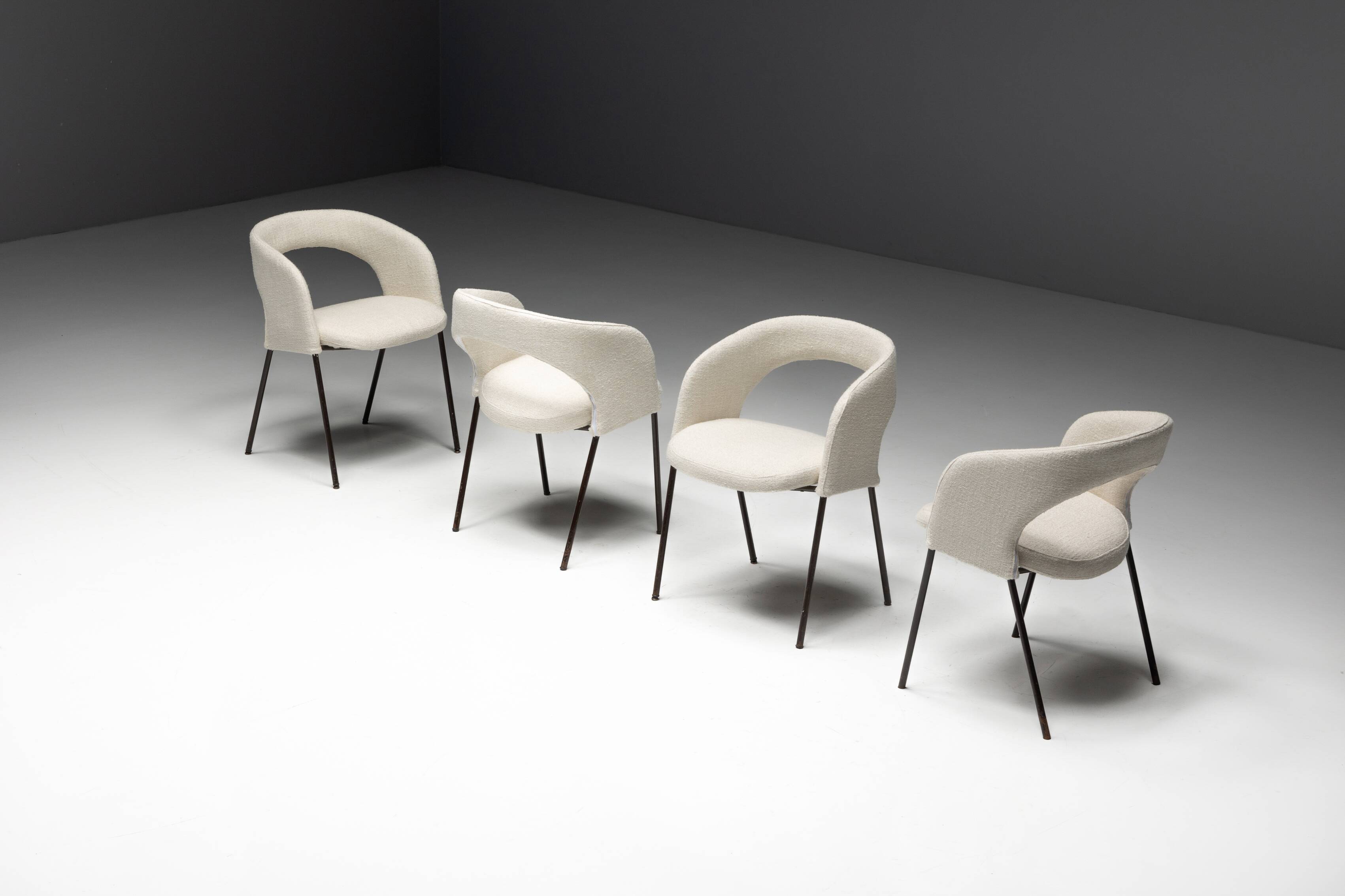 Dining chairs by Gastone Rinaldi for Rima, Italy, 1950s