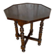 Chevet ancien, table basse octogonale en bois pieds tournés