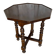 Chevet ancien, table basse octogonale en bois pieds tournés