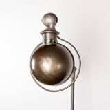 Metal desk lamp, Industrial style with two articulated arms by Jean-Louis Domecq for Jieldé.