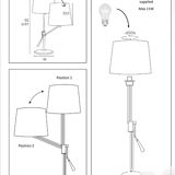 Lampe design à poser inclinea unilux