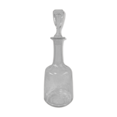 Flat rib crystal bottle late 19th century
