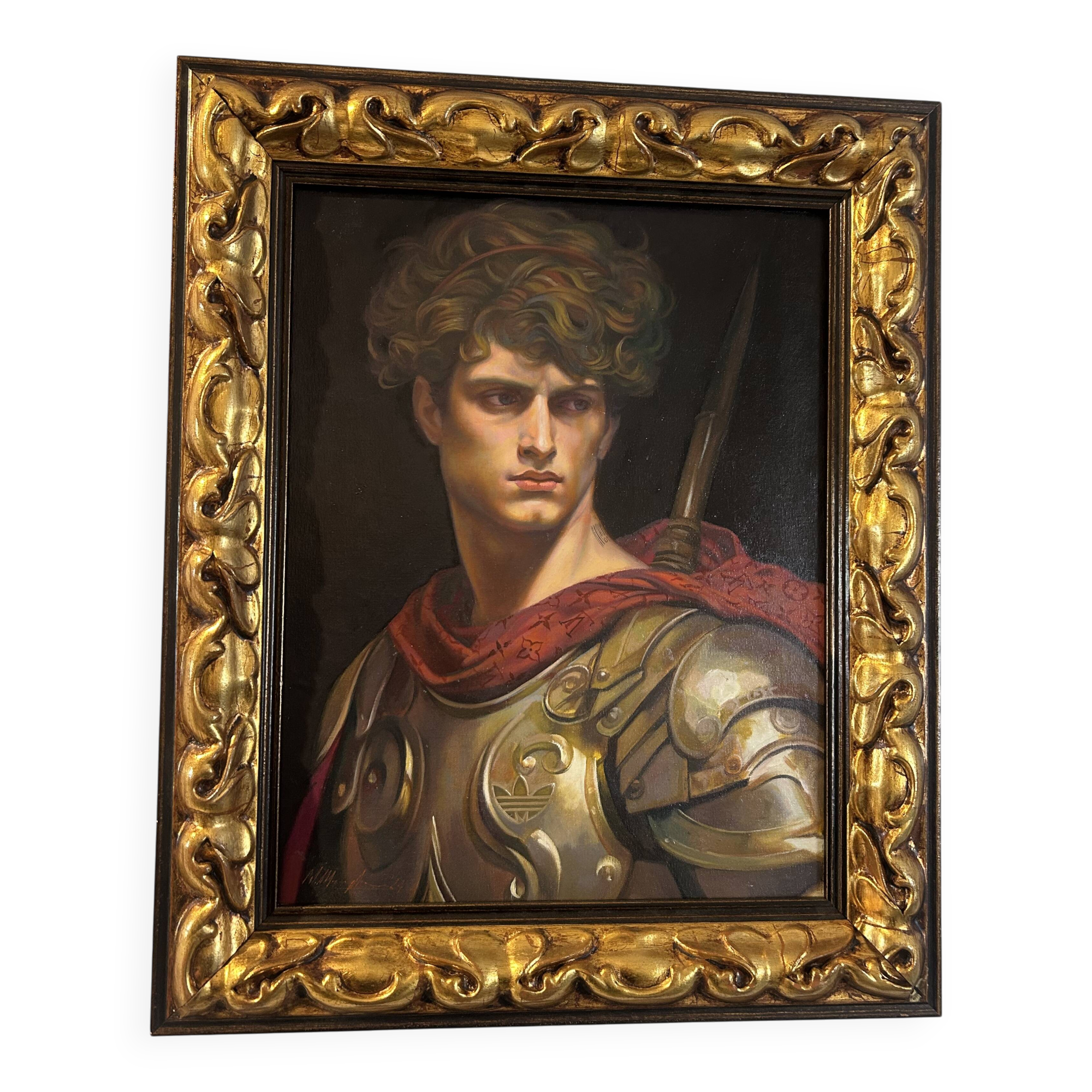 Oil painting by Mauro Maugliani (47 by 38.5).