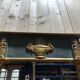 Empire-style mirror in gilded wood