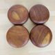 4 Danish Scandinavian teak empty pocket bowls, 1960s