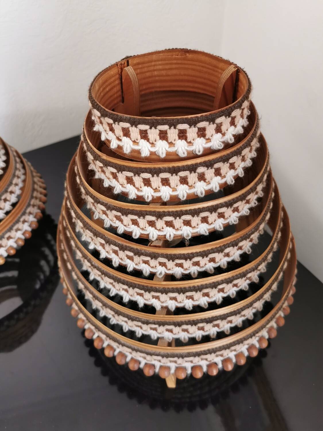 Pair of Scandinavian bedside lamps