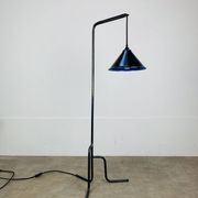 Tripod reading lamp, wrought iron, industrial style, handmade.