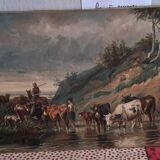 Huile sur toile XIXe