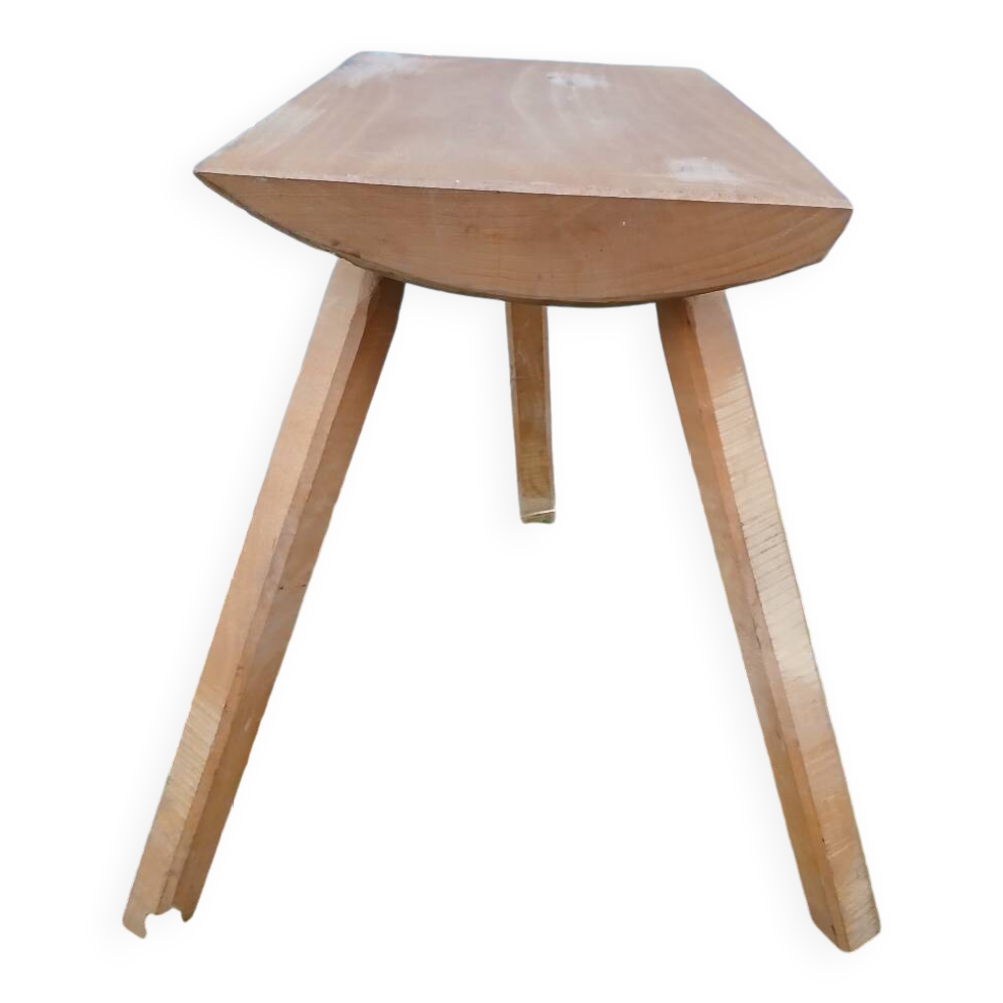 Antique wooden tripod stool
