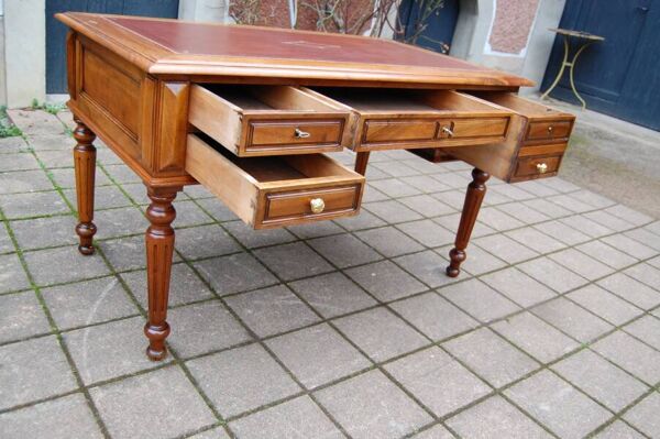 bureau d époque louis philippe en noyer du 19e siécle