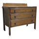 Commode anglaise en chêne des années 1930