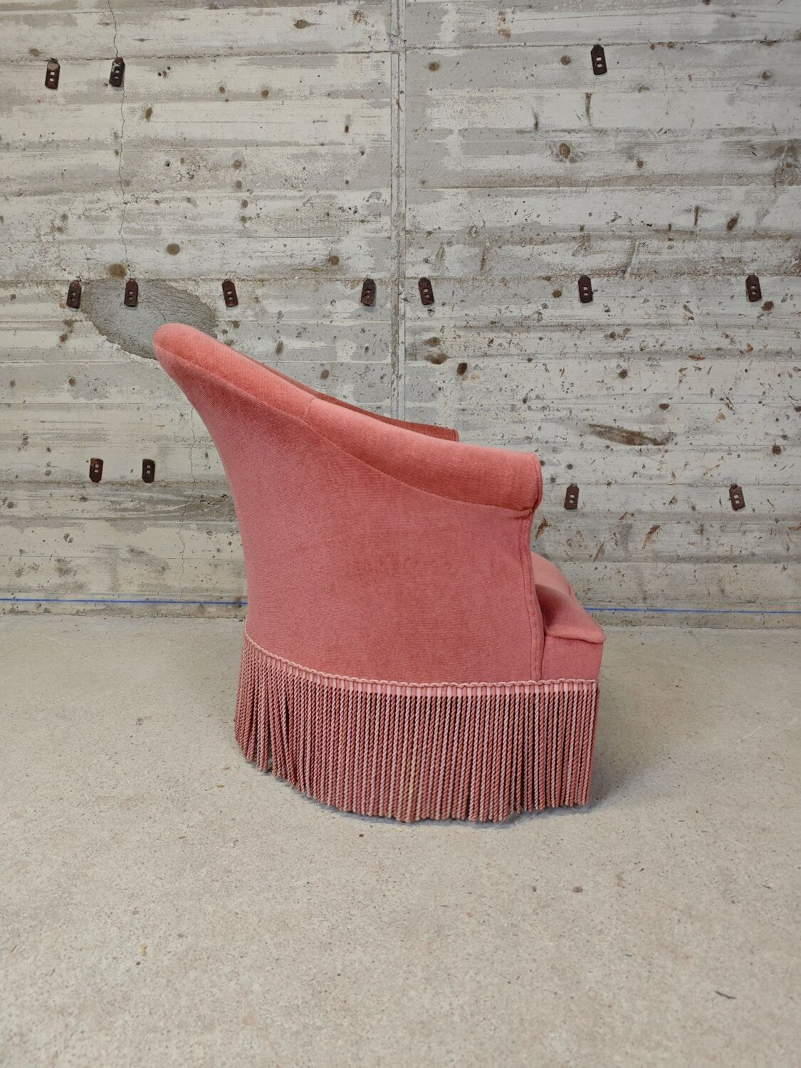 Powder pink armchair
