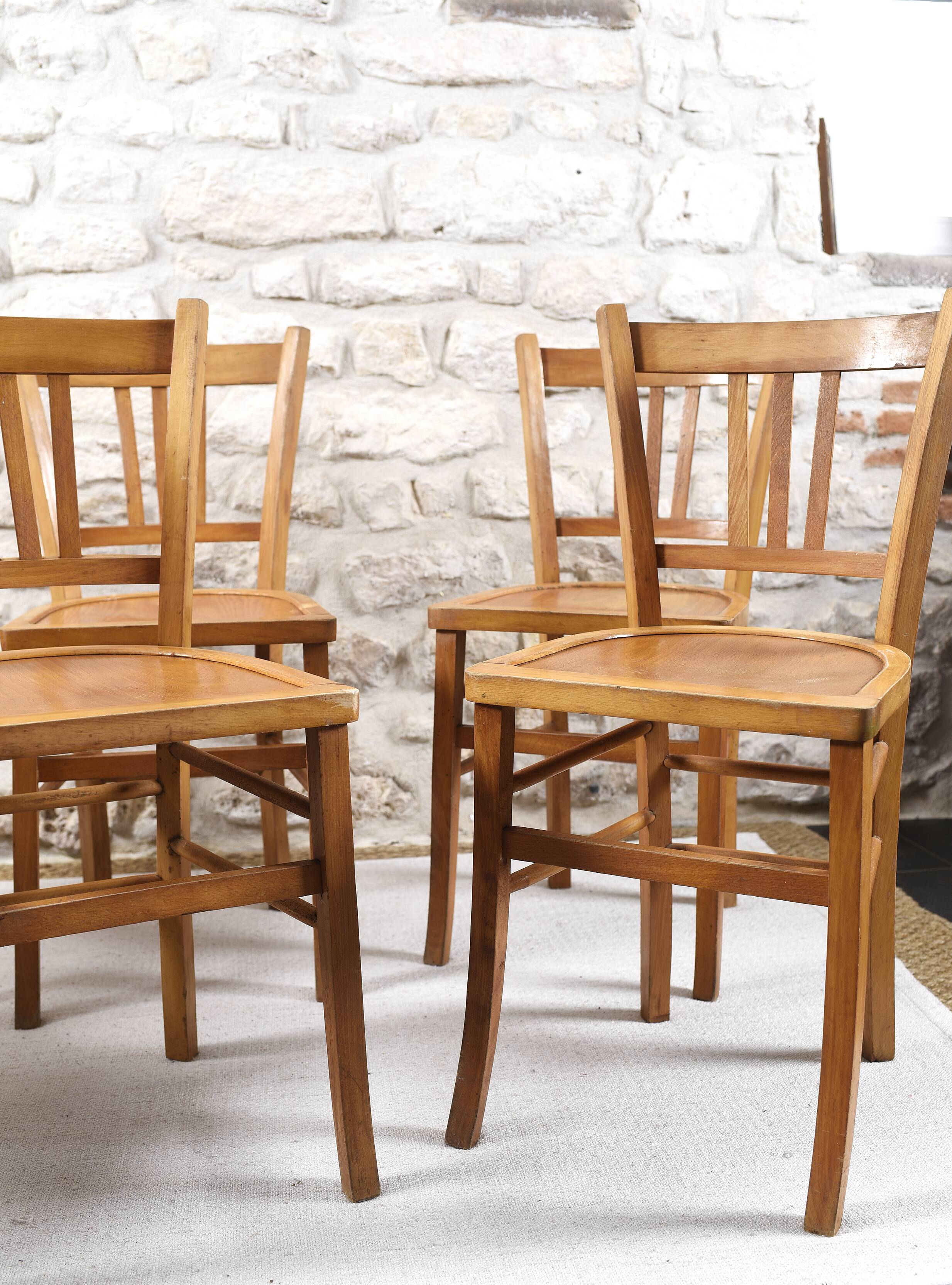 6 Luterma bistro chairs from the 1950s-60s