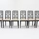 Table et 6 chaises, Thonet post moderne par Ernst W. Beranek années 1980