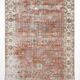5x9 Pale Red & Blue Shabby Chic Vintage Turkish Rug, 151x259Cm SK5619