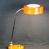 CharlJumo, Modern industrial desk lamp, Original orange color, France