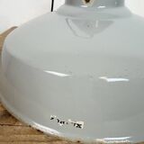Industrial Grey Enamel Factory Pendant Lamp from Thorlux, 1960s