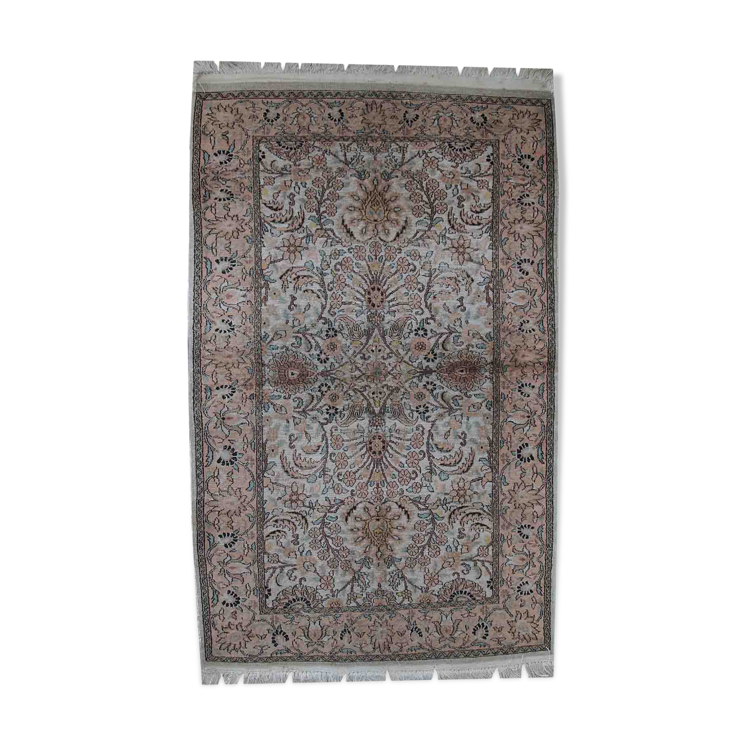 Vintage Indian Carpet Tabriiz handmade 100cm x 162cm 1950s, 1C469