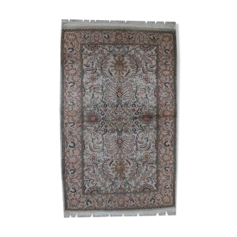 Vintage Indian Carpet Tabriiz handmade 100cm x 162cm 1950s, 1C469