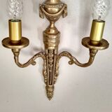 Old Wall Sconce bronze two torches style Napoleon III