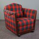 Fauteuil Art Déco à carreaux Max Coini
