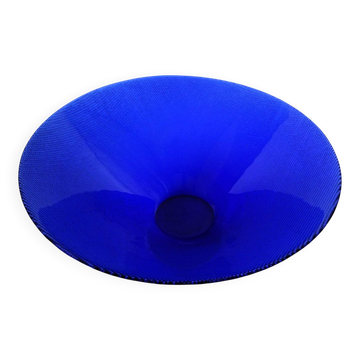 Cobalt blue glass bowl