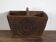 Panier chinois ancien en bois peint – Chine, vers 1900