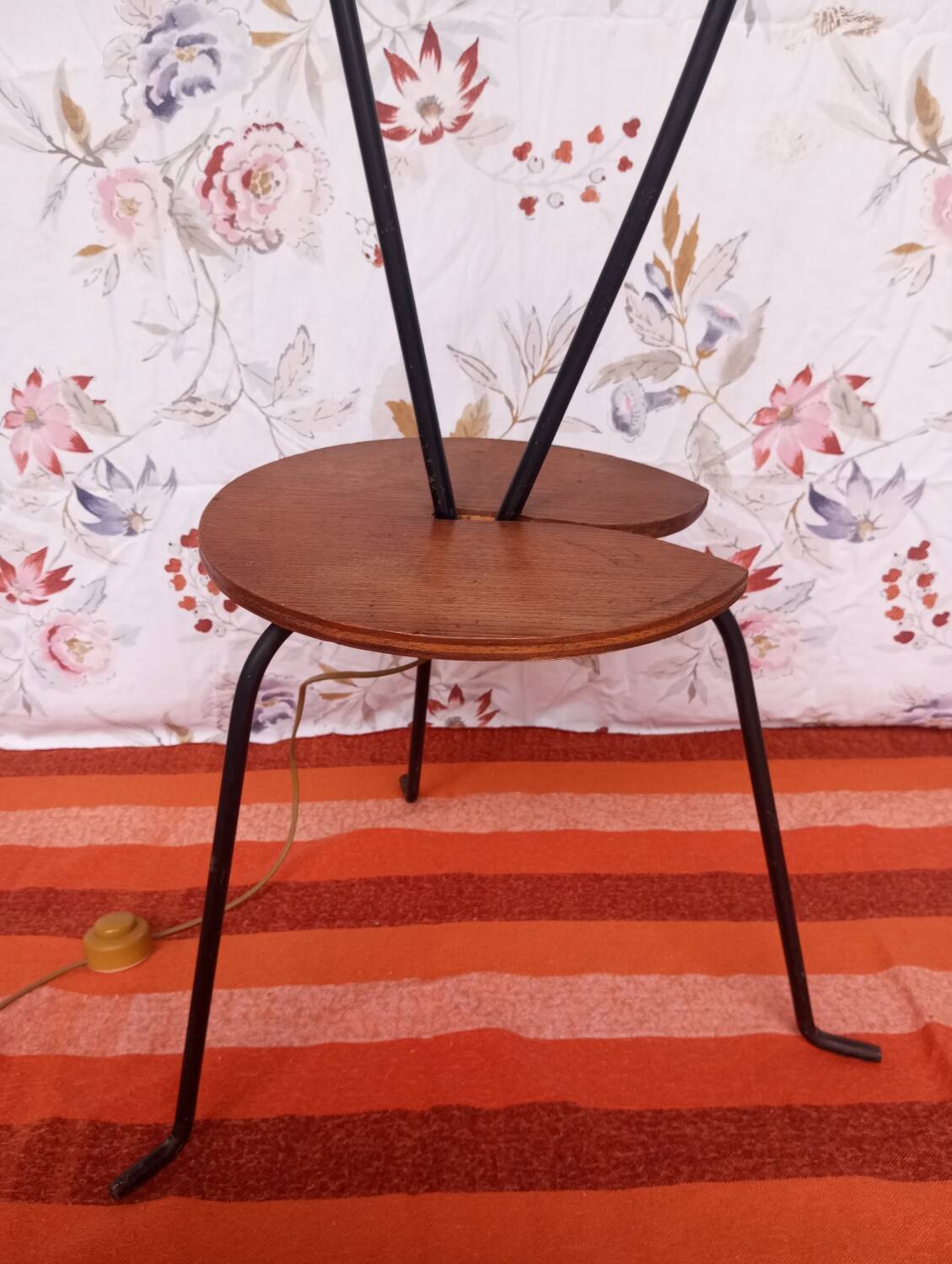 Lampadaire à deux lumières vintage années 50/60